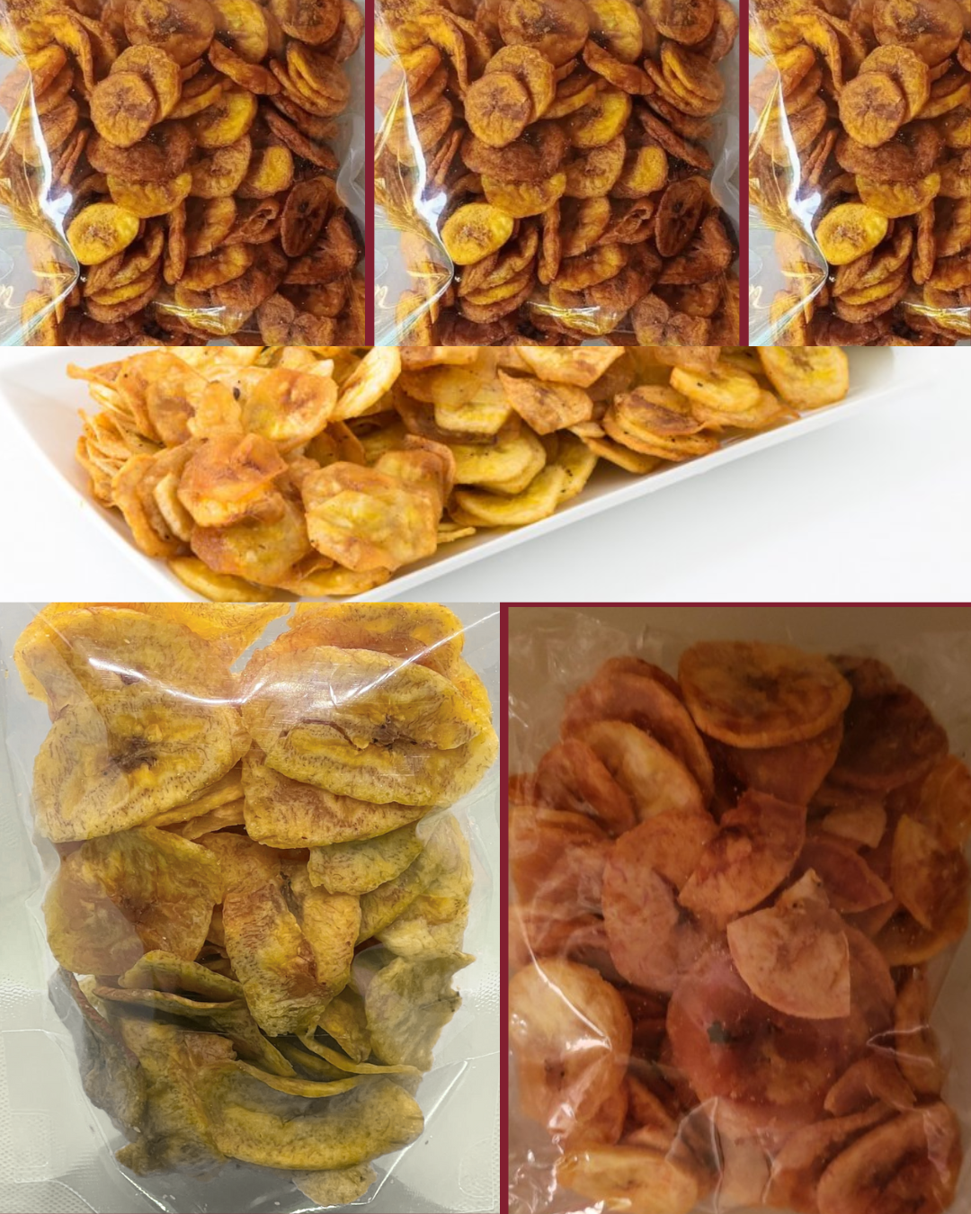 Ships de bananes plantains
